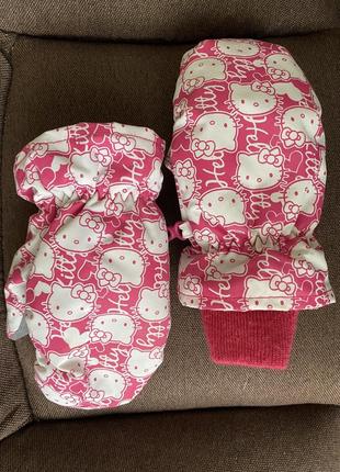 Рукавички hello kitty на 2-3роки 7