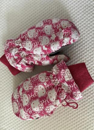 Рукавички hello kitty на 2-3роки 2