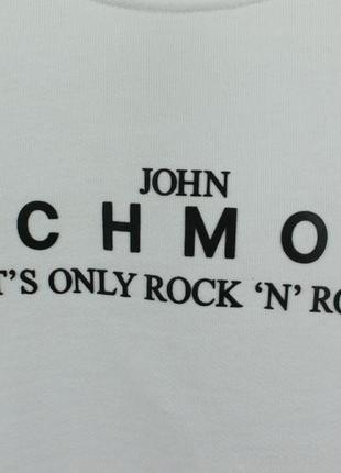 Оригінальний якісний світшот кофта john richmond  "its only rock n' roll" white sweatshirt4 фото