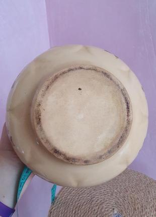 Глечик макітра з розписом, дефект