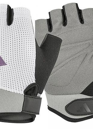 Рукавички для тренінгу adidas performance women's gloves білий, сірий жін l