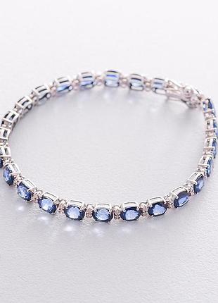 Золотой браслет с бриллиантами и сапфирами 
бб0011gl