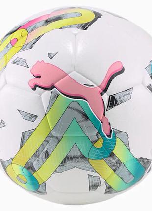 М'яч футбольний puma orbita 4 hyb (fifa basic) білий, рожевий, мультиколор уні 5