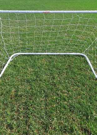 Ворота тренувальні металеві meta metal training goal posts білий уні 120х90х60 см