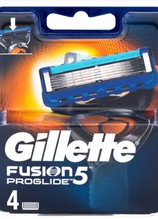 Леза для бритви gillette fusion 5 proglide 4 шт