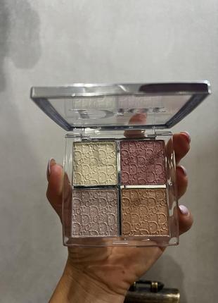 Dior backstage glow face palette 004universal палетка хайлайтерів в
