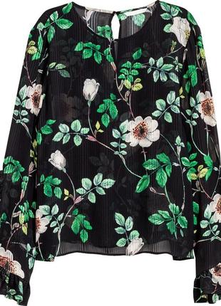 Шикарная блуза, вискоза 100%, h&m, р. 38 евро, наш 42-46