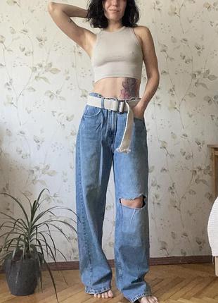 Прямі джинси оверсайз