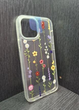 Чохол прозорий з декором на iPhone 14 pro max max, 6,7"