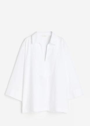 Сорочка льон бавовна батал h&amp;m