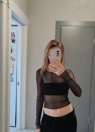 Кофта топ сетка