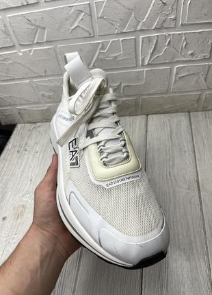 Кроссовки белые emporio armani  ea7