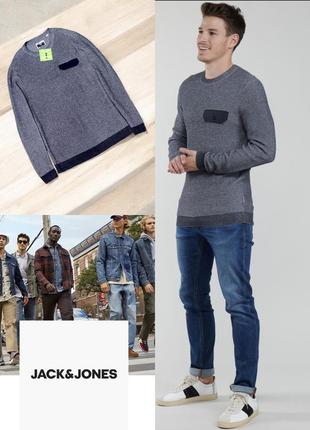Стильний чоловічий пуловер jack&jones core етикетка