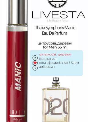 Чоловіча парфумована вода manic thalia, 35 мл