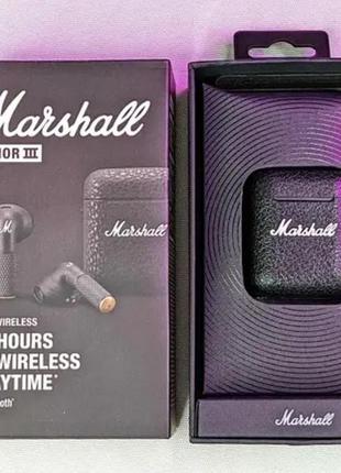 Беспроводные наушники marshall minor iii tws в двух цветах:чорний,белый.блютуз наушники