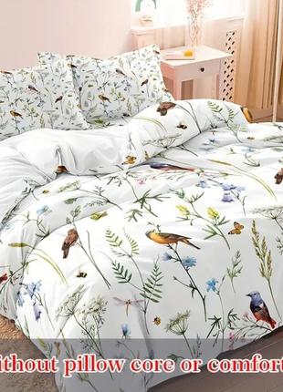 Комплект трійка постільної білизни птахи