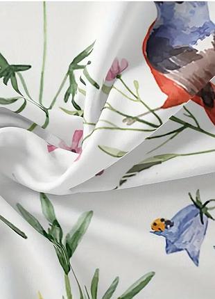 Комплект трійка постільної білизни птахи