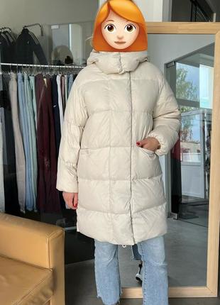 Пуховик зимова куртка пух перо zara