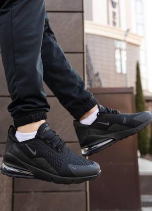 Р.40-45 кросівки nike air max 270 total black nk0442 фото