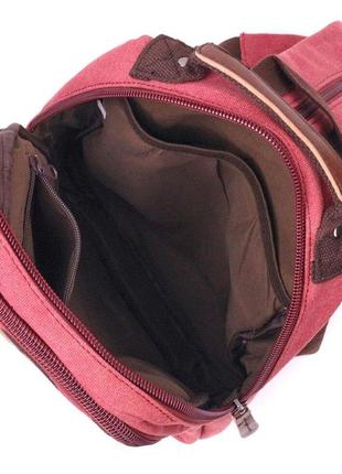 Рюкзак малиновый розовый стильный ткань текстиль 7212567 фото