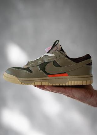 Чоловічі кросівки nike air jordans white green orange clip shoes