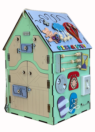 Розвиваючий бізібудинок 60*35*35 см зі світлом та доступом всередину