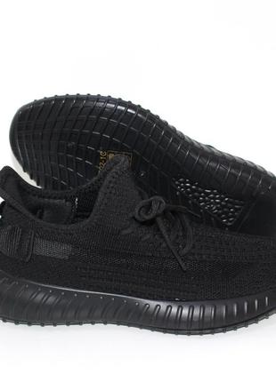 Чорні літні брендові текстильні кросівки на гумовій підошві чорний6 фото