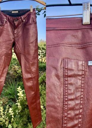 Брендові бордові скіні/ пропитані штани- тренд