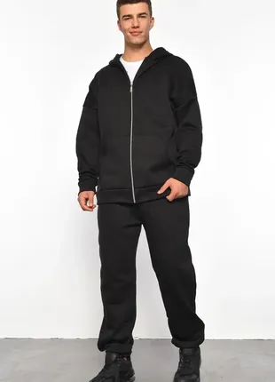 Утеплений спортивний костюм-двійка на флісі / кофта на змійці і штани