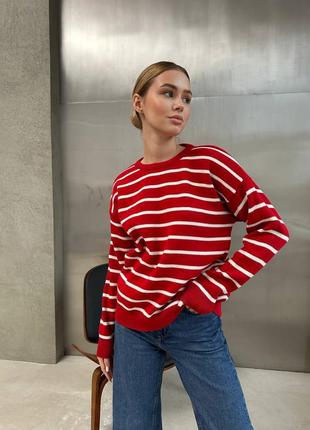 Топовый свитер в полоску туречки s,m,l,xl