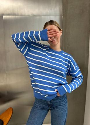 Топовый свитер в полоску туречки s,m,l,xl