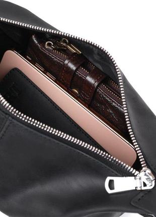 Косметичка мужская несессер кожа винтажная черная 716397