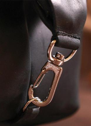 Косметичка мужская несессер кожа винтажная черная 716397