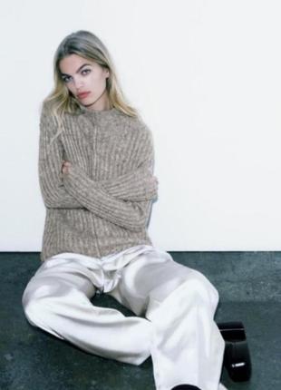 Светр під горло zara вовна