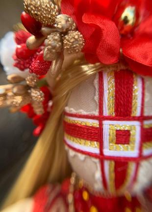 Невероятная золотоволосая кукла-мотанка