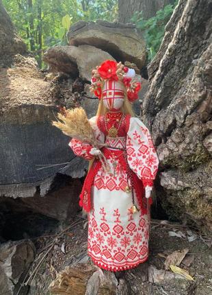 Невероятная золотоволосая кукла-мотанка