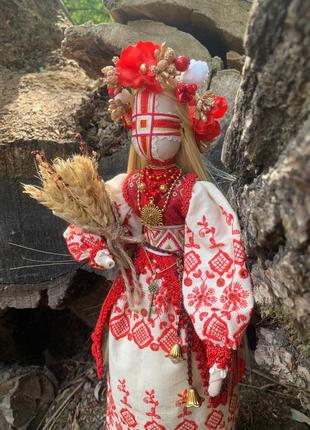 Невероятная золотоволосая кукла-мотанка