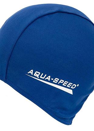 Шапка для плавання aqua speed polyester cap 5763 синій уні osfm