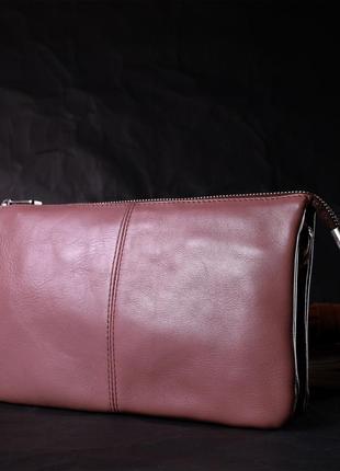 Клатч на плечо розовый кожаный премиум качество ручная работа украина 71163410 фото