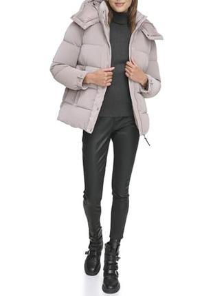 Dkny оригинал бежевая водостойкая зимняя куртка
