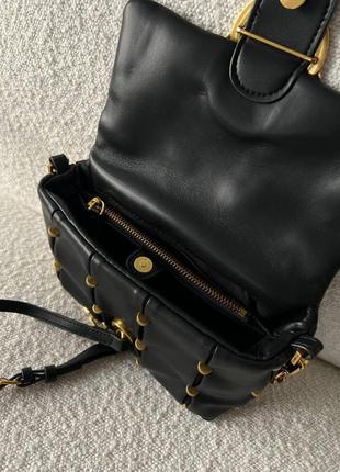 Женская сумка из эко-кожи pinko lady black пинко молодежная, маленькая через плечо ka080058 фото