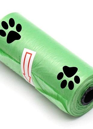 Пакети для фекалій біорозчинні 3 рулони по 15 шт 23х31 см — 23*31 см 15 шт.