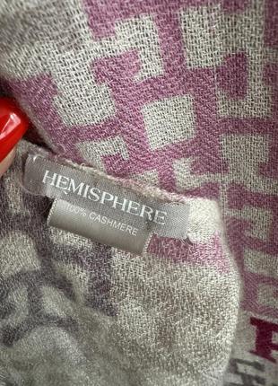 Люкс бренд шарф палантин 100% кашемир hemisphere alikibi logo scarf brunello cucinelli