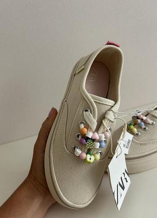 Zara кеды макасины кроссовки 31 19,5 20 см мокасины кроссовки