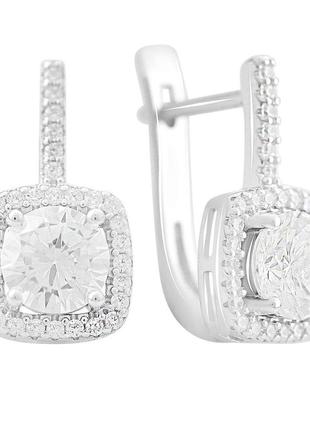 Срібні сережки silverthin з фіанітами (2169277)