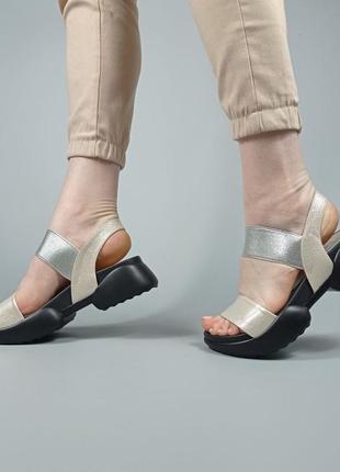 Босоніжки беж екошкіра 36,39
