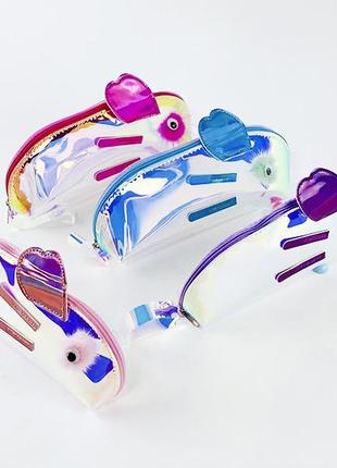 Пенал заяц голографический №8830-н