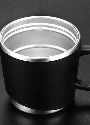 Термос с чашкой и ремешком 600 мл с металлической колбой3 фото