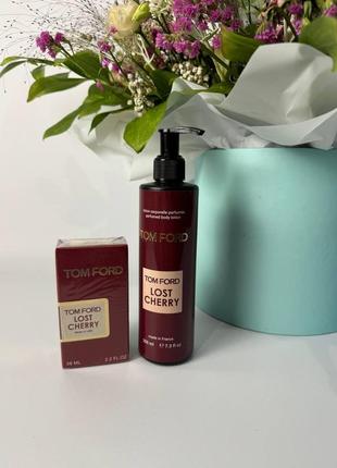 Парфумований набір : парфум + лосьйон для тіла  tom ford lost cherry