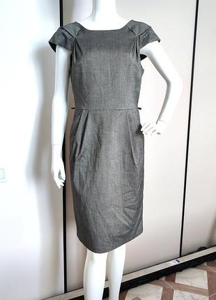 Офисное универсальное платье ♥️ серое, платье футляр